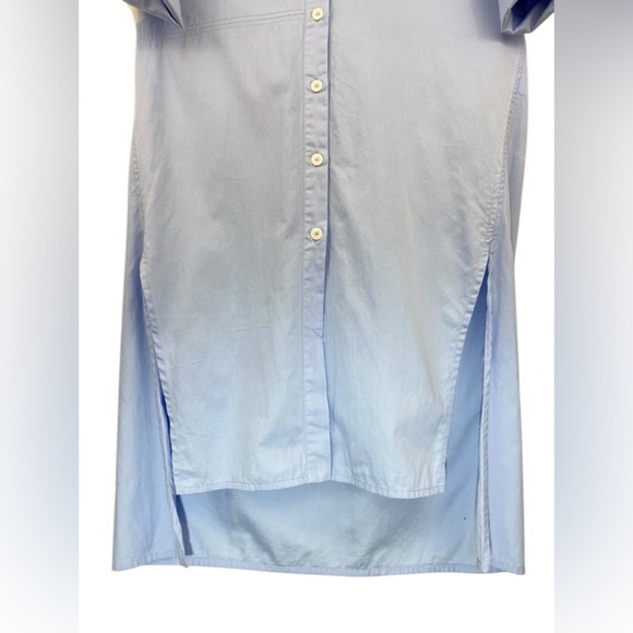 ZARA POPLIN SHIRT MIDI DRESS SKY BLUE Oversized Size Small - Picture 9 of 15